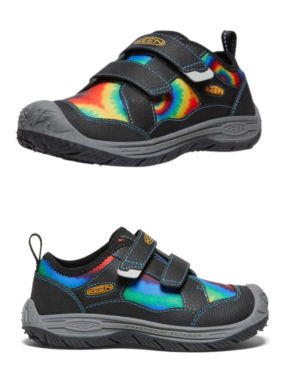 KEEN Speed Hound Shoes NEW Size 5 Youth Tie-Dye Rainbow NWOB 5Y All Gender Keens